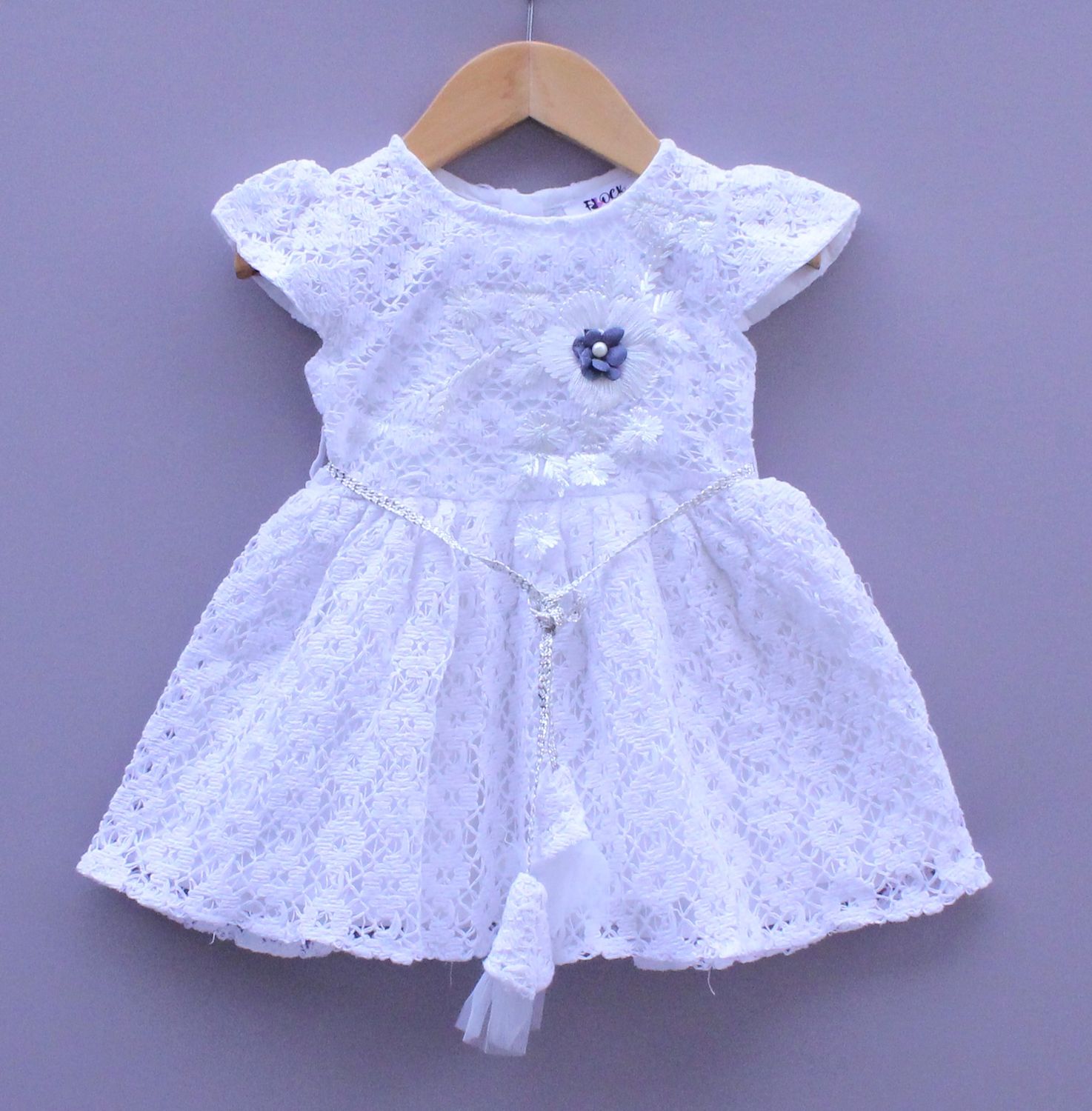 White Lace Party Frock