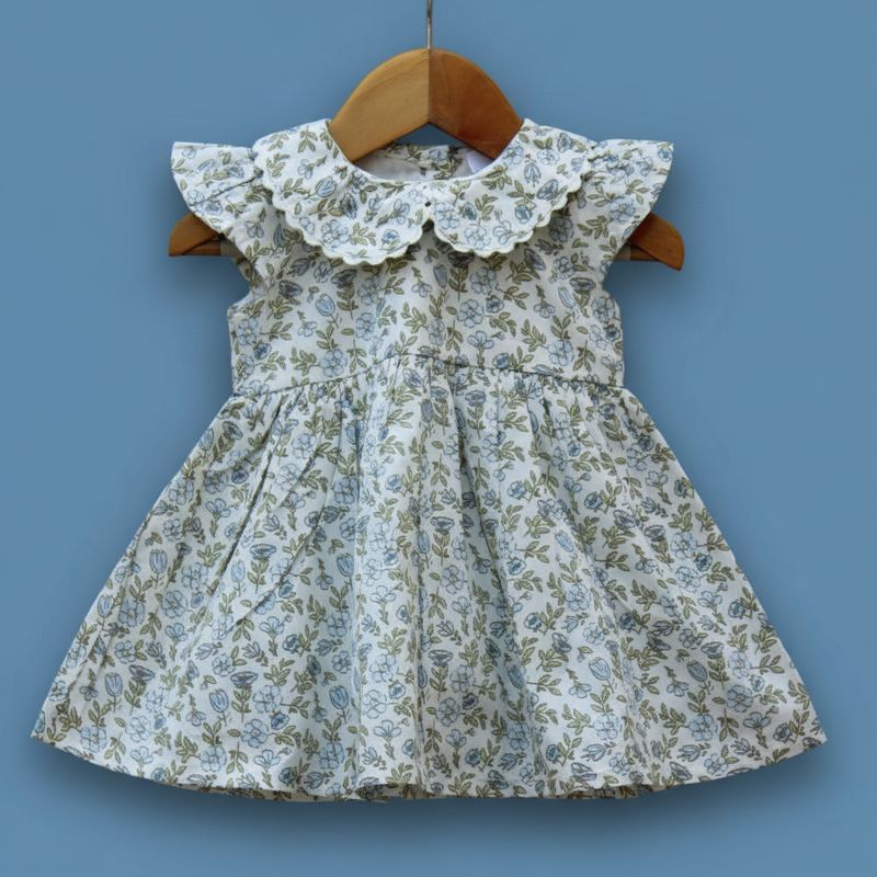 Girls Pure Cotton Floral Frock