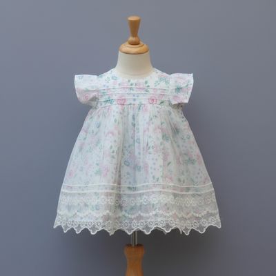 Pastel Floral Net Layered Party Dress