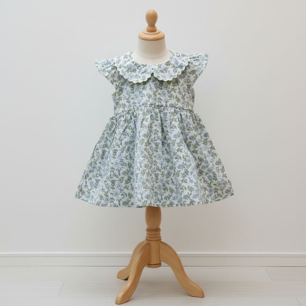 Girls Pure Cotton Floral Frock
