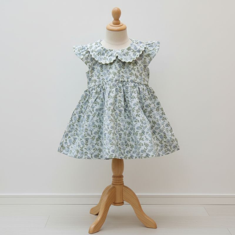 Girls Pure Cotton Floral Frock