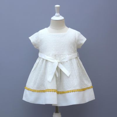 White Cotton Embroidered Frocks