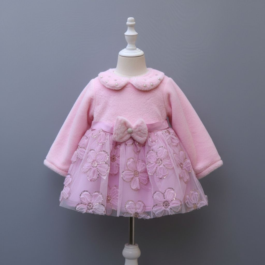 Winter Party Dress – Soft Fur Bodice