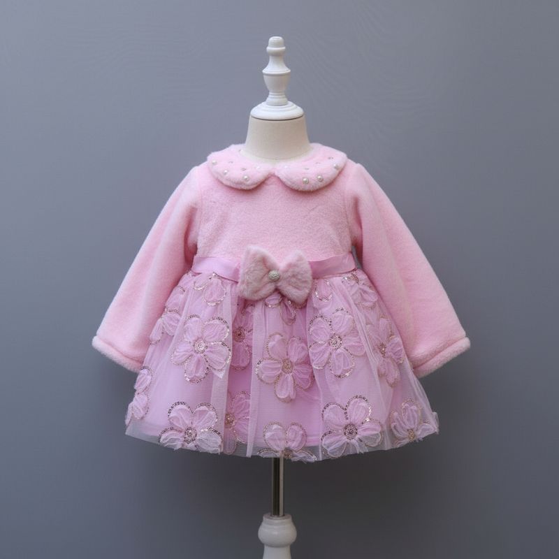 Winter Party Dress – Soft Fur Bodice