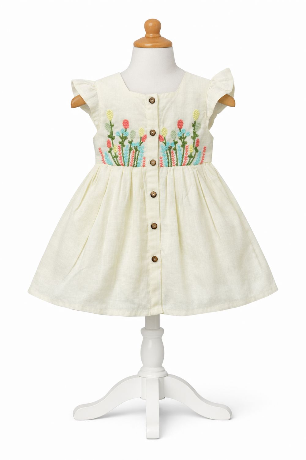 Embroidered  Cotton Frock – Soft, Elegant &amp; Comfort Wear