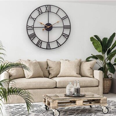 3D Vintage Wall Clock with Roman Numerals