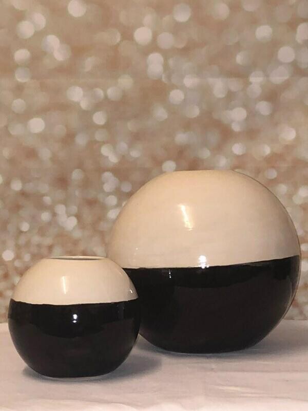 Vase, rund &  klein