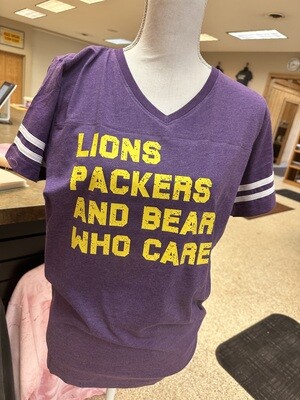 Lions Packers and Bears Who Cares