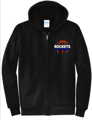 Rockets Basketball Full Zip Sweatshirt