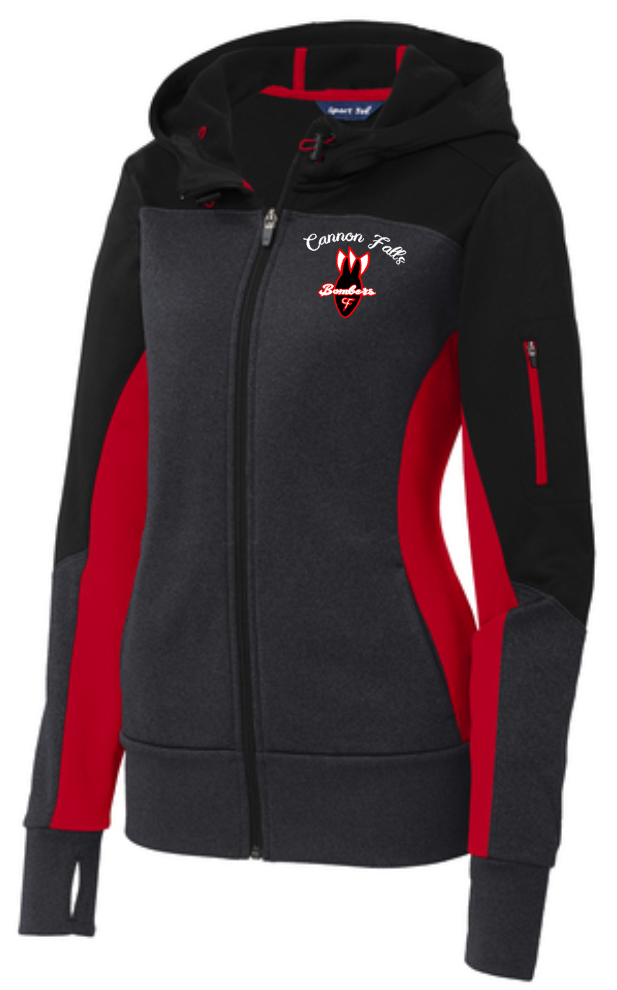 Ladies Bombers Hooded Zip Up