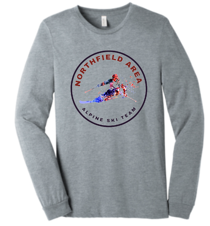 Northfield Alpine Ski Team Long Sleeve T-Shirt Option #1