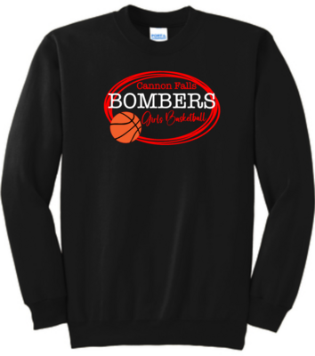 Girls Basketball Fan Crewneck Sweatshirt