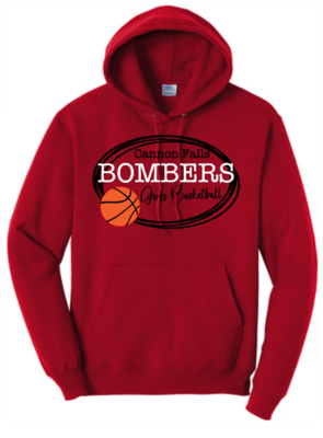 Girls Basketball Fan Hooded Sweatshirt