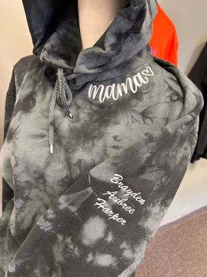 Mama Embroidered W/Names