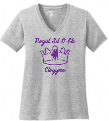 Royal Sil-O-Ets Ladies V-Neck T-Shirt