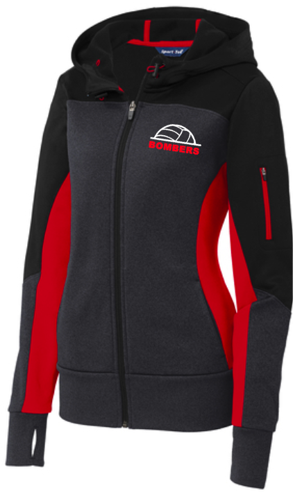 Bombers Volleyball Ladies Hooded Zip Up