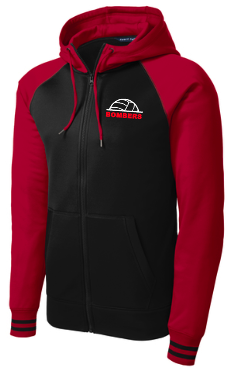 Bombers Volleyball Colorblock Zip Up