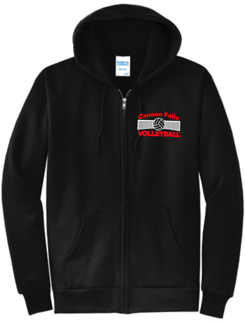 Cannon Falls Volleyball Full Zip Sweatshirt