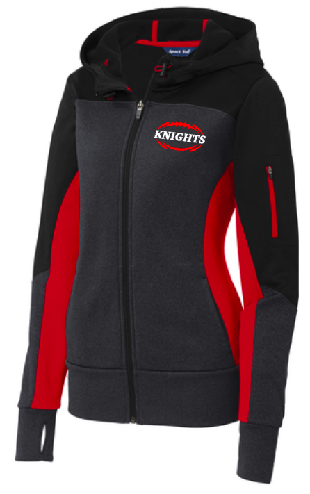 Ladies Knights Football Hooded Zip Up