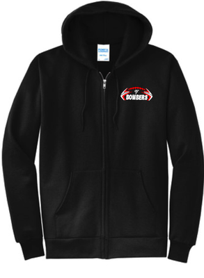 Bombers Football Full Zip Sweatshirt