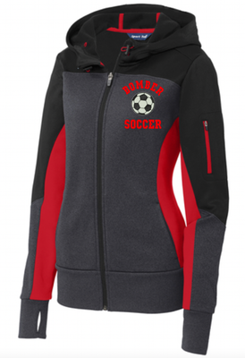 Bombers Soccer Ladies Hooded Zip Up
