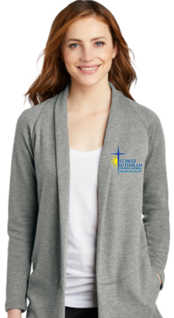 St. Paul&#39;s Lutheran Ladies Interlock Cardigan