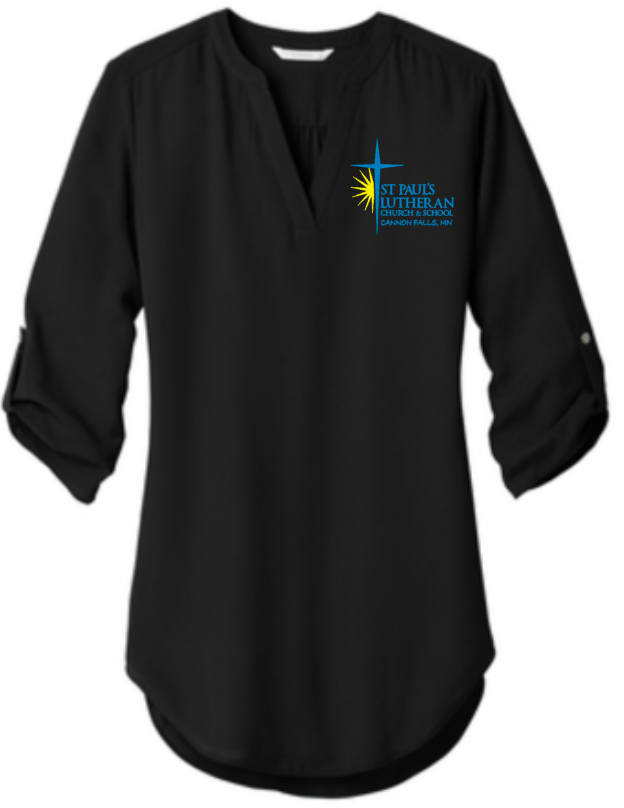 St. Paul&#39;s Lutheran Ladies 3/4-Sleeve Tunic Blouse
