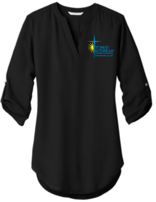 St. Paul&#39;s Lutheran Ladies 3/4-Sleeve Tunic Blouse