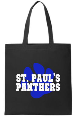 St. Paul&#39;s Panthers Tote Bag Design #1