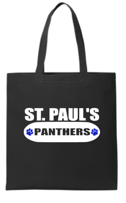 St. Paul&#39;s Panthers Tote Bag Design #2