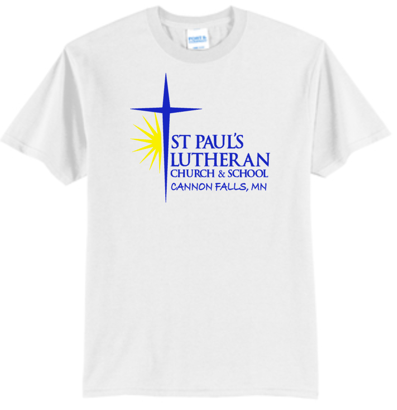 St. Paul Lutheran T-Shirt (Large Front Option)