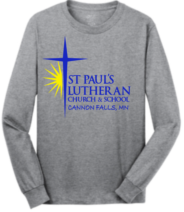 St. Paul Lutheran Long Sleeve T-Shirt (Large Front Option)
