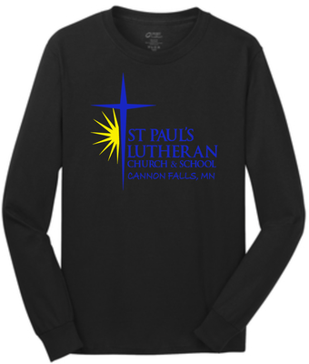 St. Paul Lutheran Long Sleeve T-Shirt (Large Front Option)