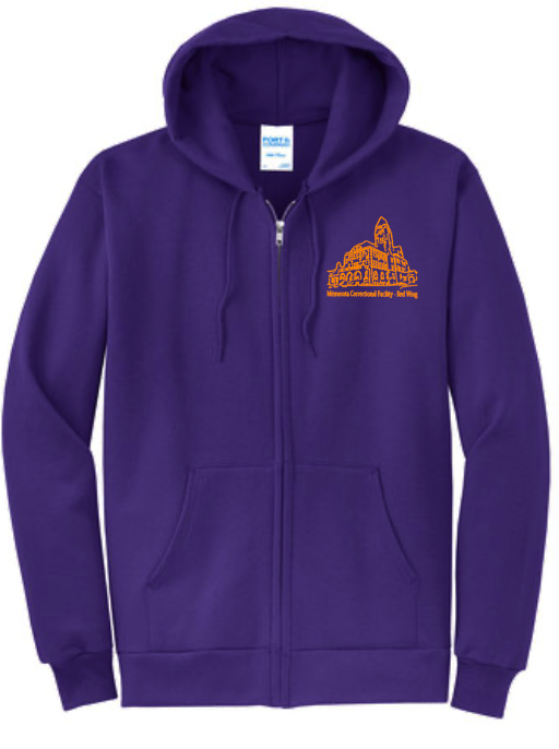 MN Correction Purple Zip Up Hooded Sweatshirt #2