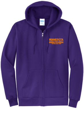 MN Correction Purple Zip Up Hooded Sweatshirt #3