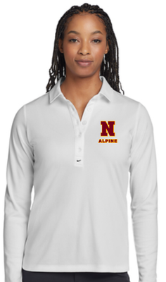 Northfield Alpine Ski Team Women&#39;s Long Sleeve Nike Polo