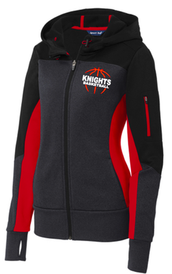 Ladies Knights Basketball Hooded Zip Up