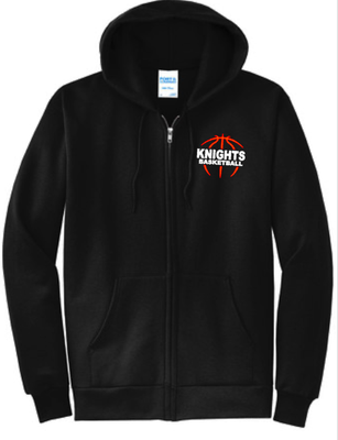 Knights Basketball Full Zip Sweatshirt