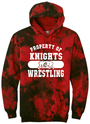KW Knights Wrestling Crystal Dye Hoodie