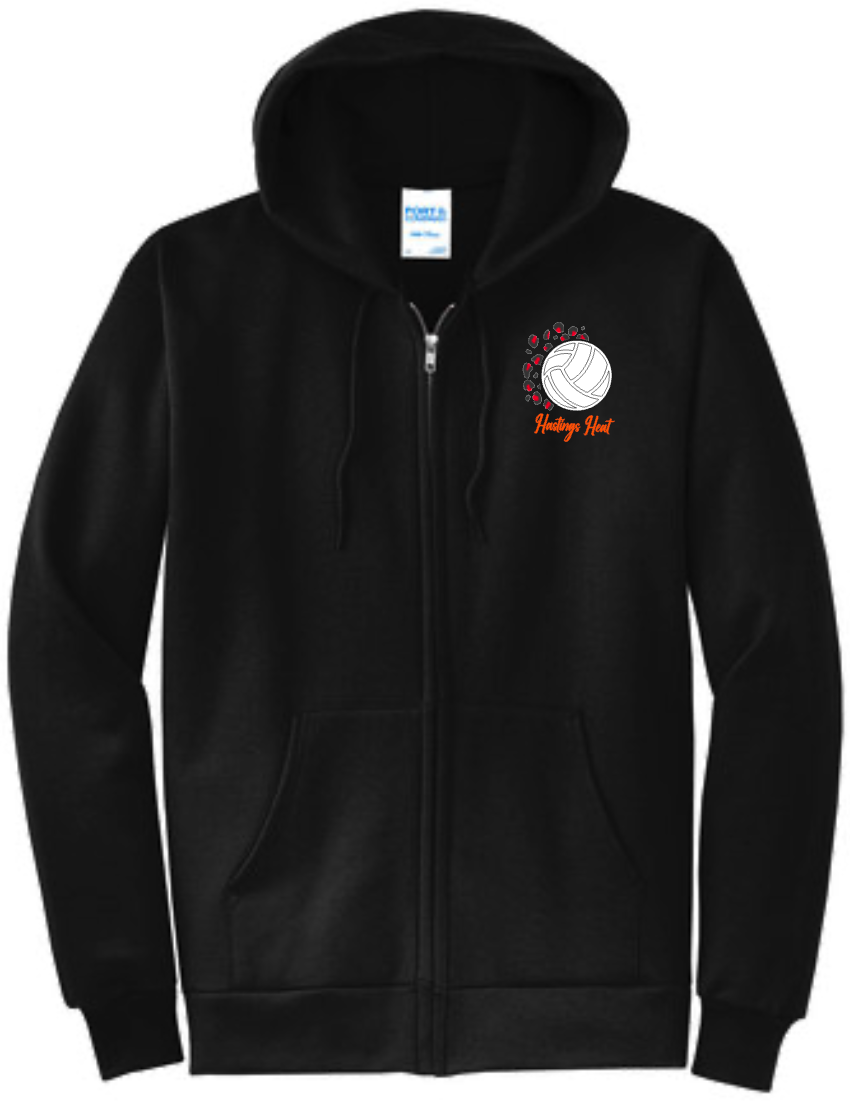 Youth Hastings Heat #3 Full Zip Sweatshirt