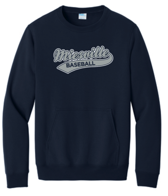 Miesville Baseball Fan Pocket Crewneck
