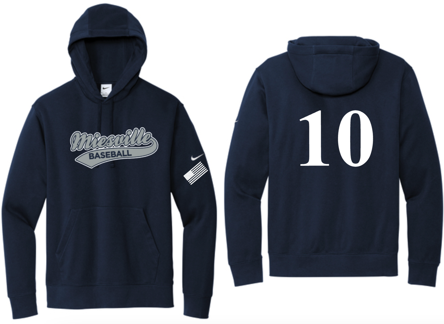 Miesville Jersey Fan Nike Hooded Sweatshirt