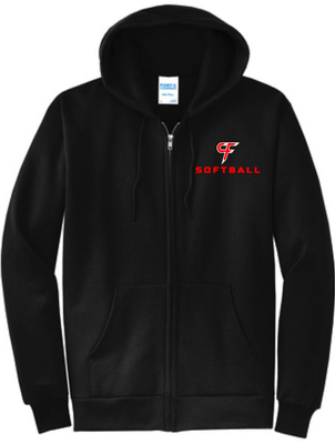 Cannon Falls Softball Full Zip Hooded Sweatshirt