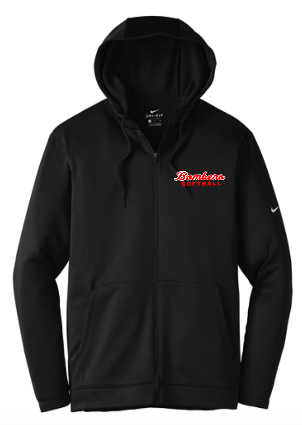 Nike Performance Zip Up Bombers Softball