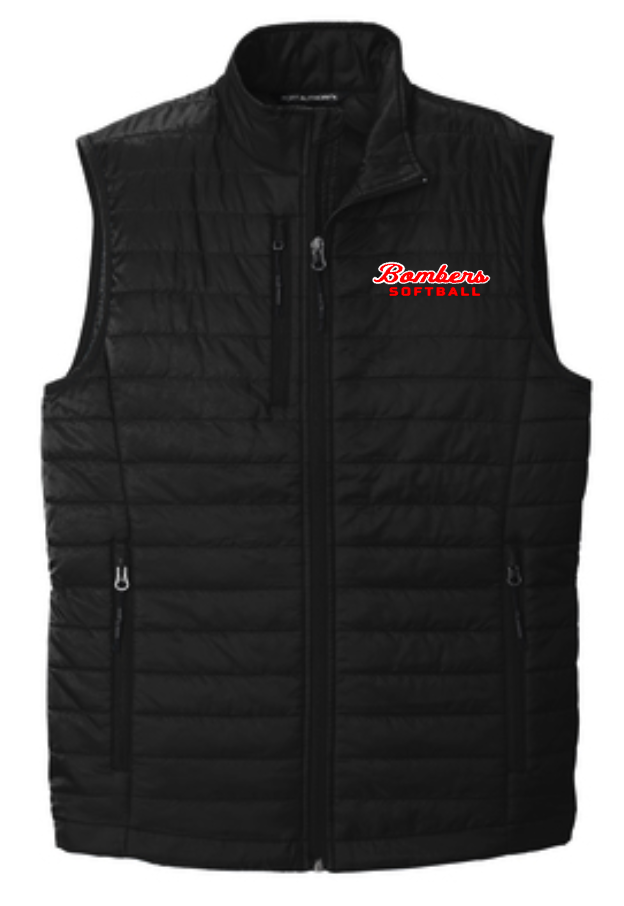 Bombers Softball Men&#39;s Packable Puffy Vest