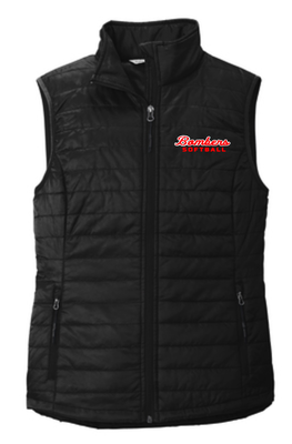 Bombers Softball Women&#39;s Packable Puffer Vest