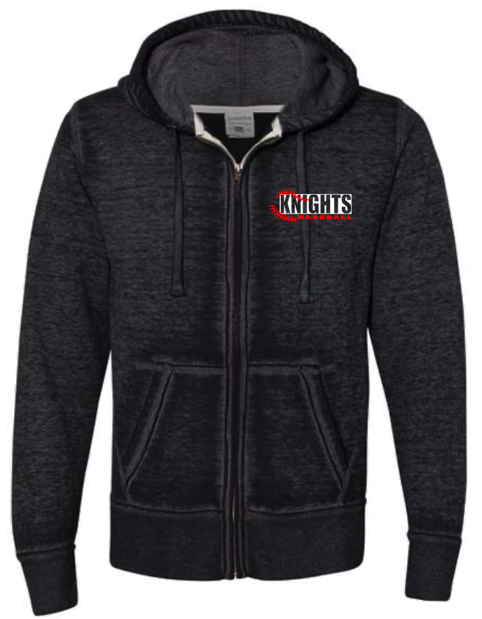 KW Baseball #2 Vintage Zip Up Hoodie