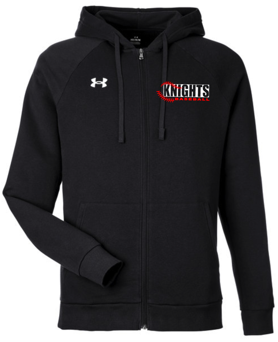 Under Armor Baseball #2 Track Zip Up Hooded Sweatshirt