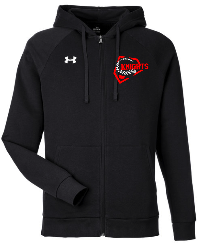 Under Armor Baseball #1 Track Zip Up Hooded Sweatshirt