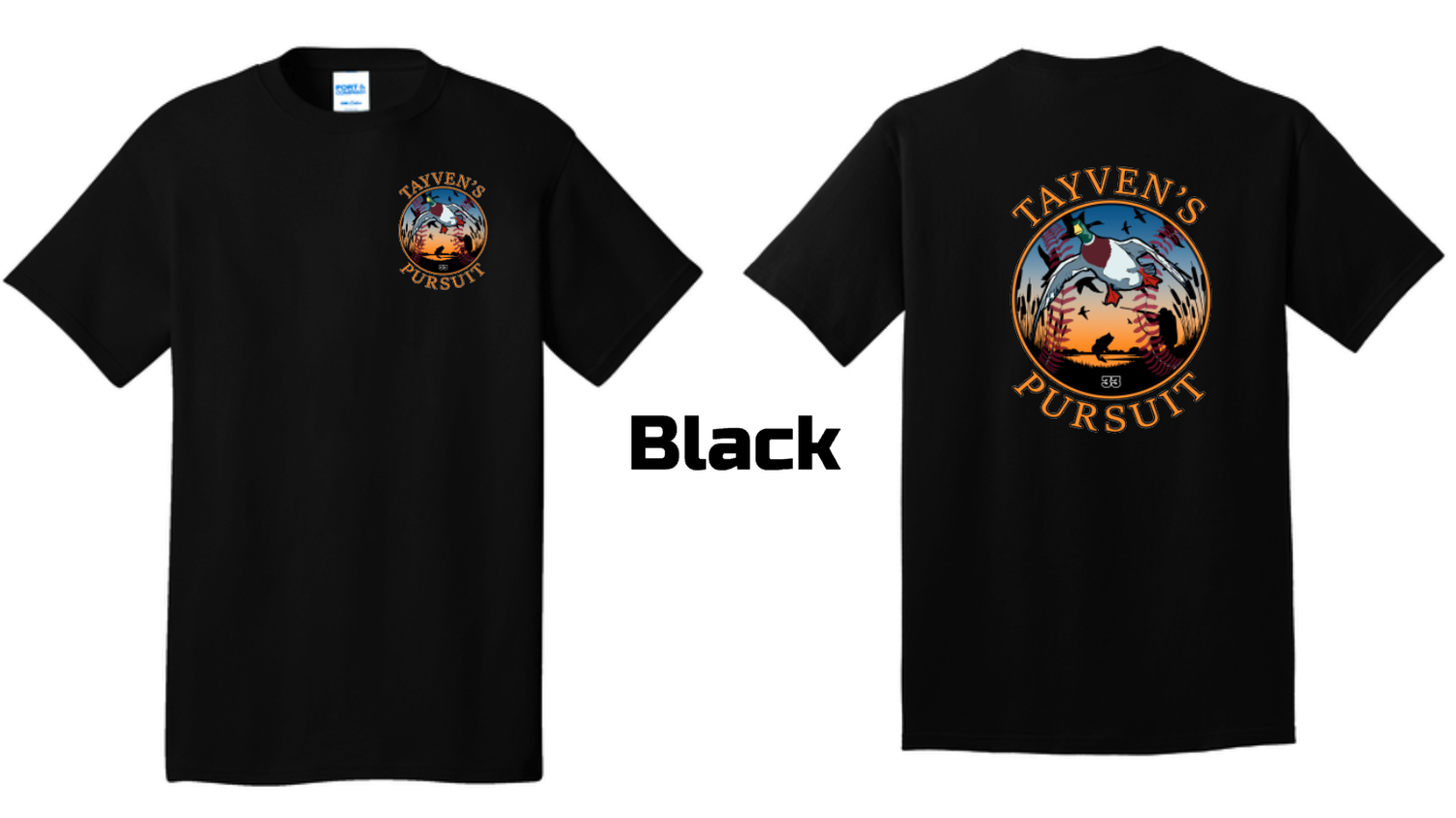 Black - Front &amp; Back Logo